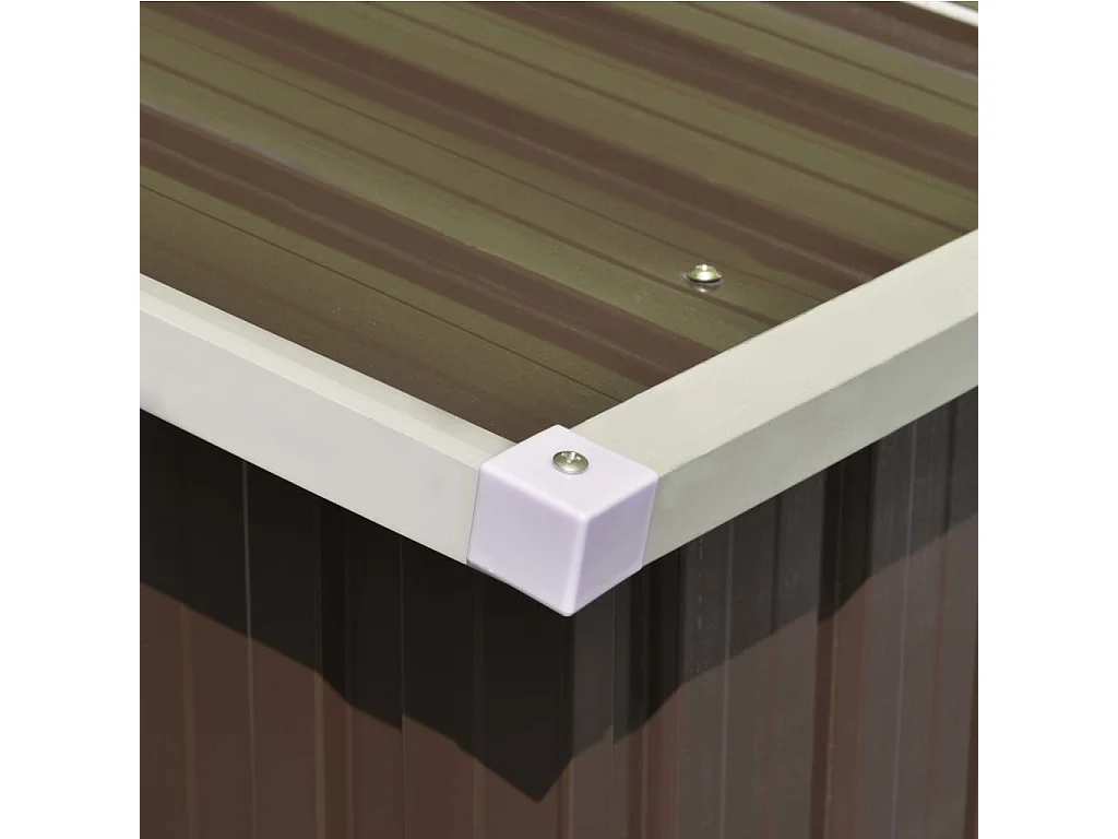 Abri de jardin 257x580x181 Métal Marron