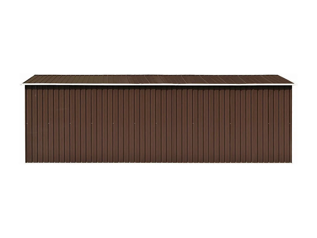 Abri de jardin 257x580x181 Métal Marron
