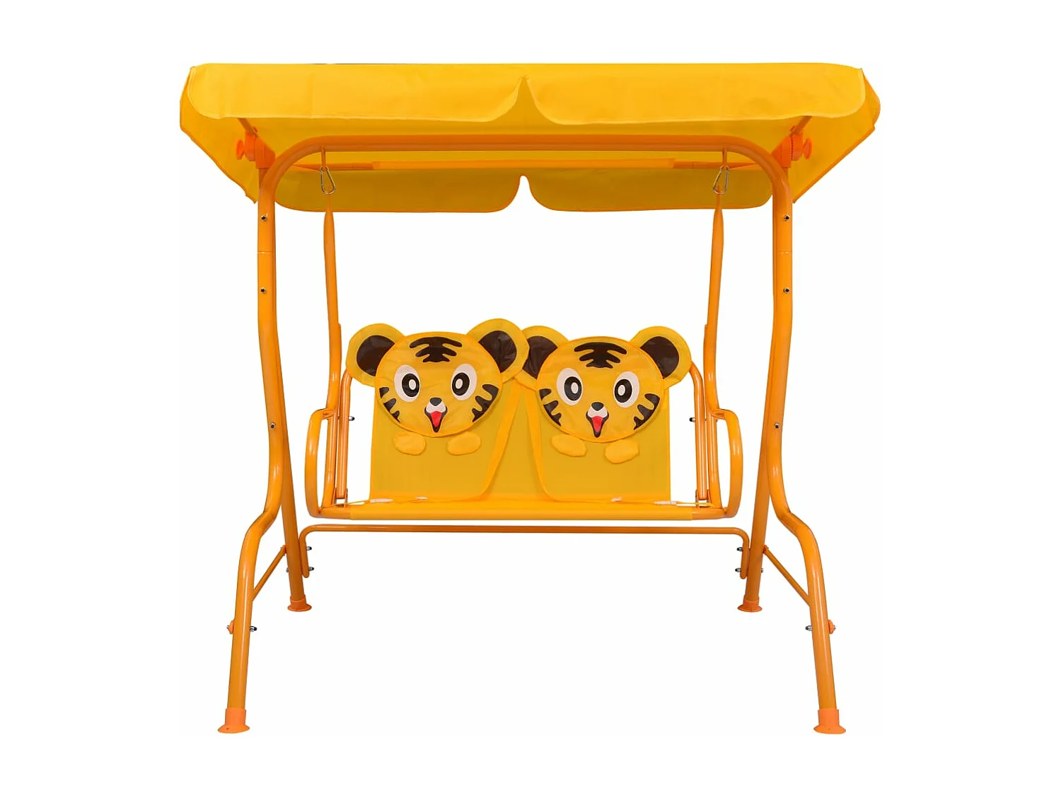 Balancelle pour enfants Jaune 115x75x110 Tissu