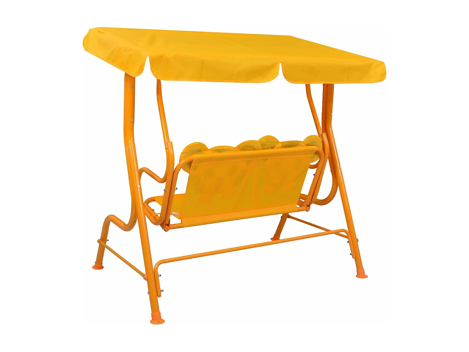 Balancelle pour enfants Jaune 115x75x110 Tissu