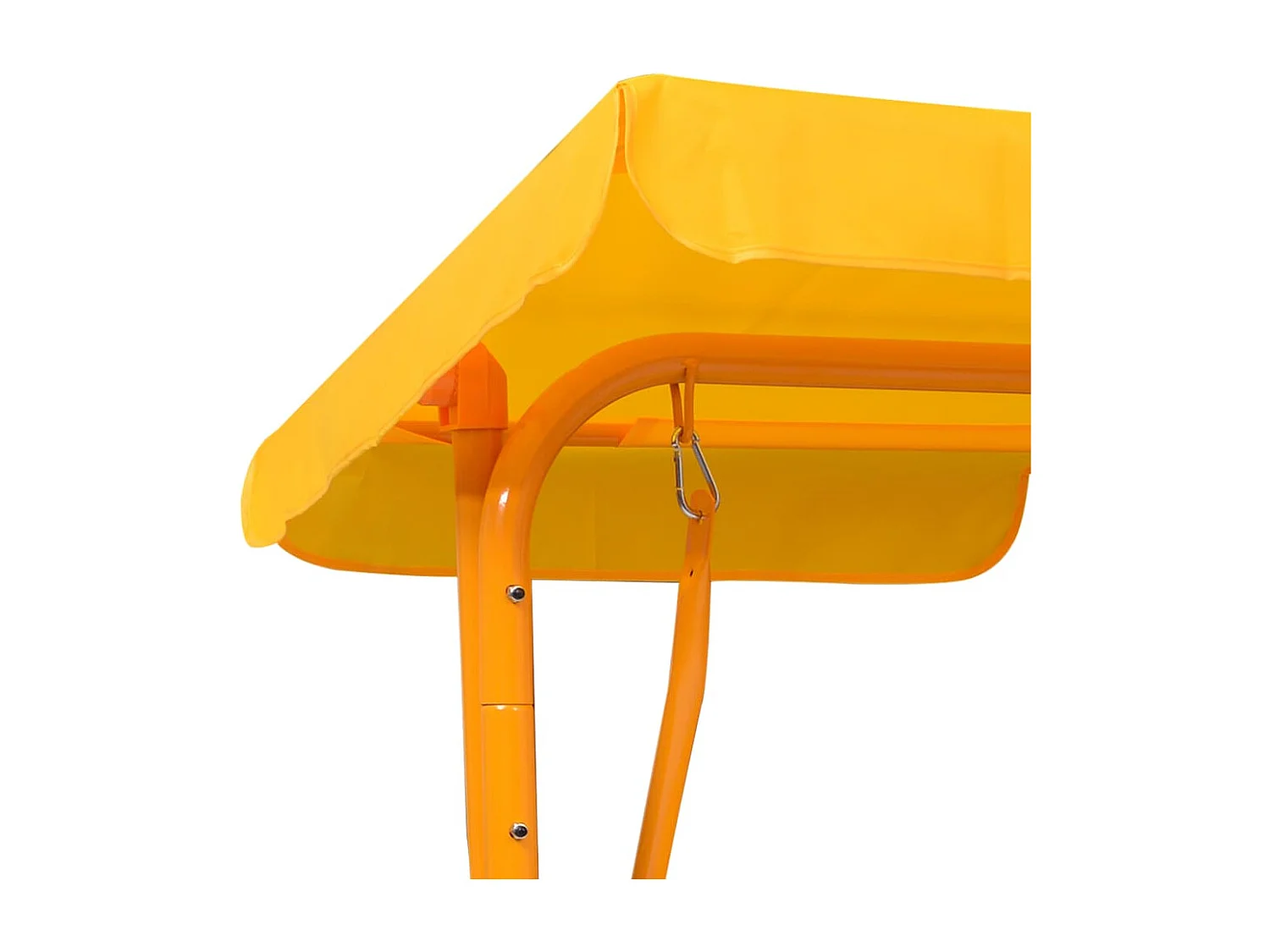 Balancelle pour enfants Jaune 115x75x110 Tissu