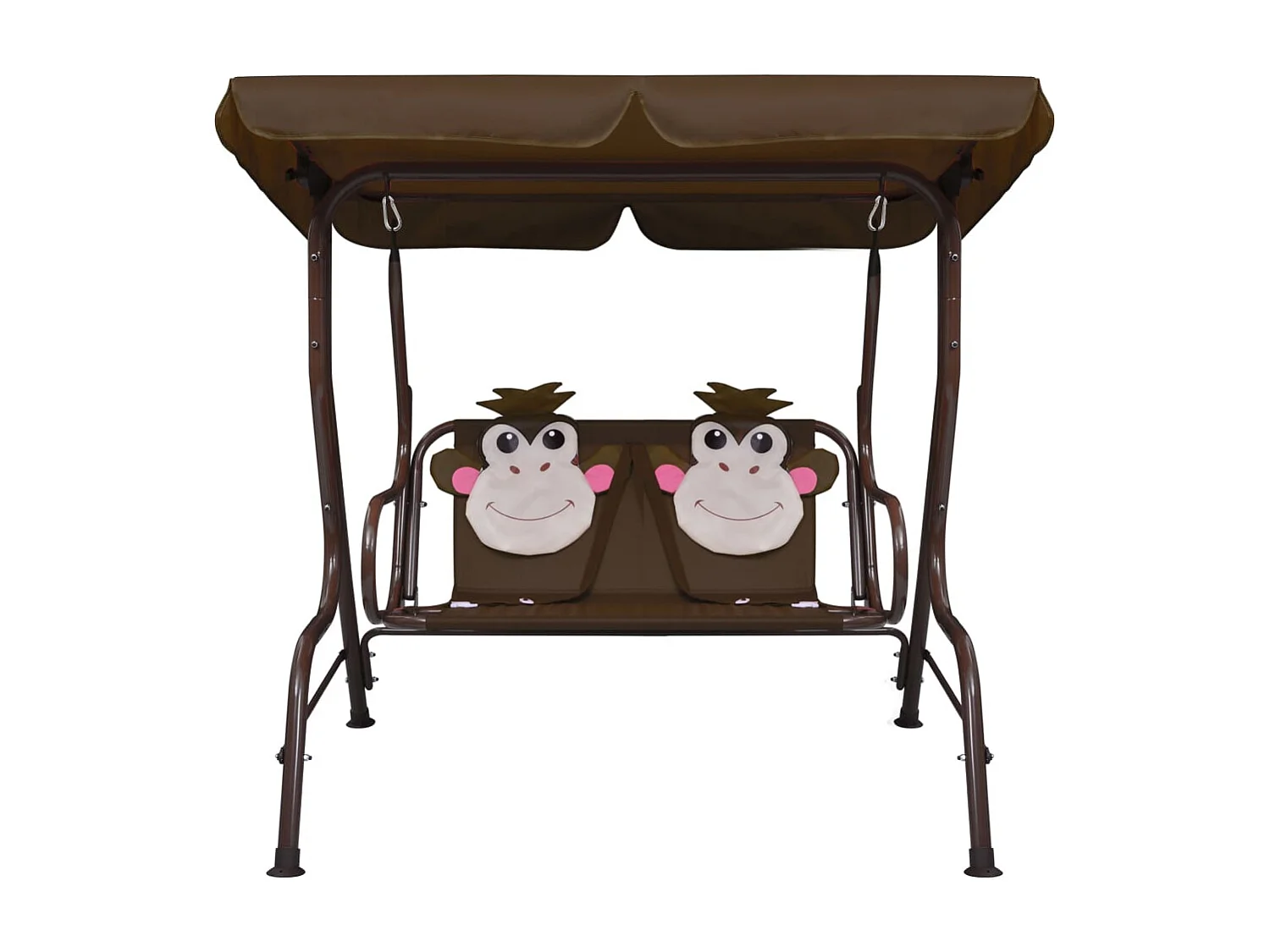 Balancelle pour enfants Marron 115x75x110 Tissu