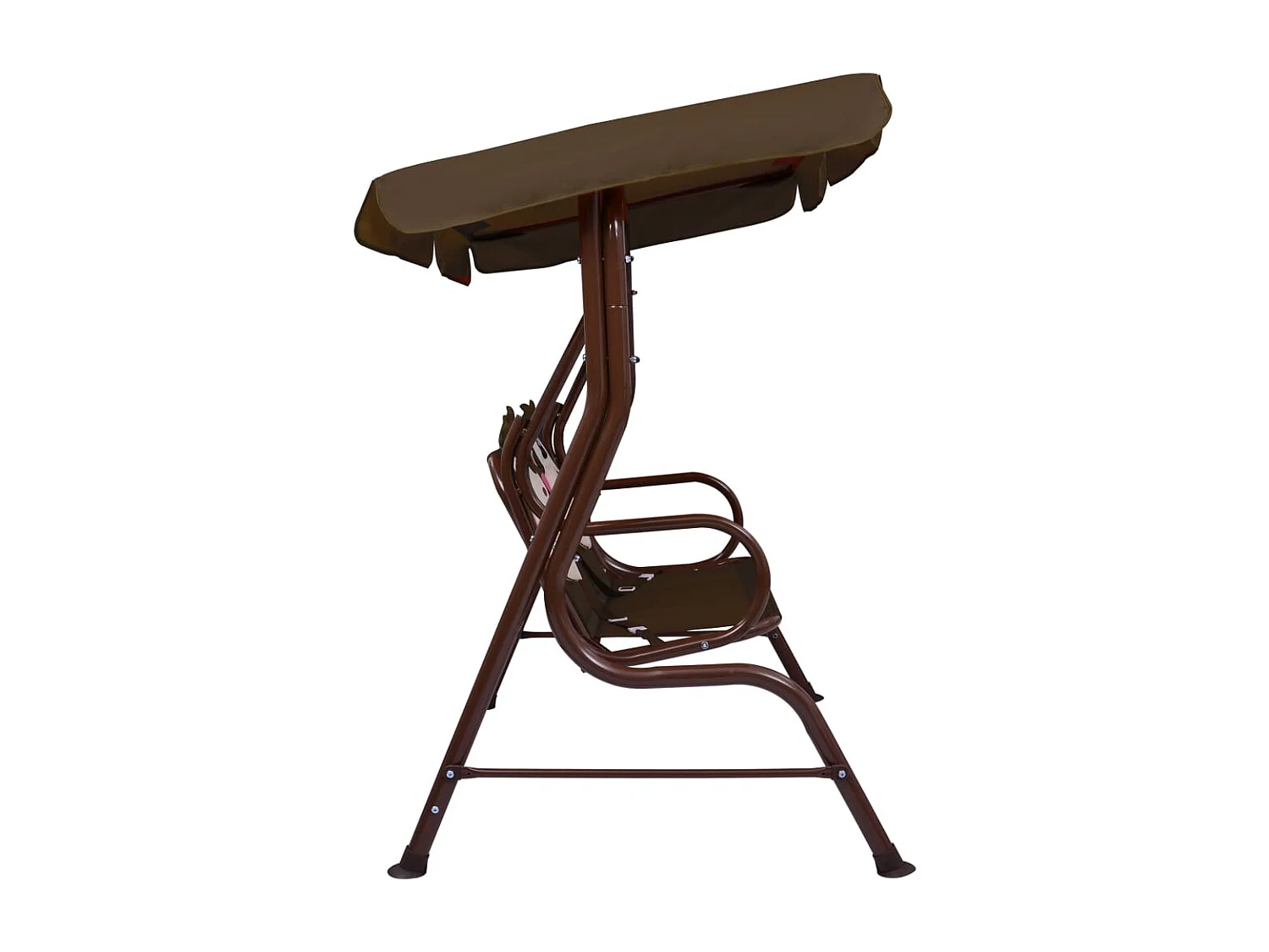 Balancelle pour enfants Marron 115x75x110 Tissu