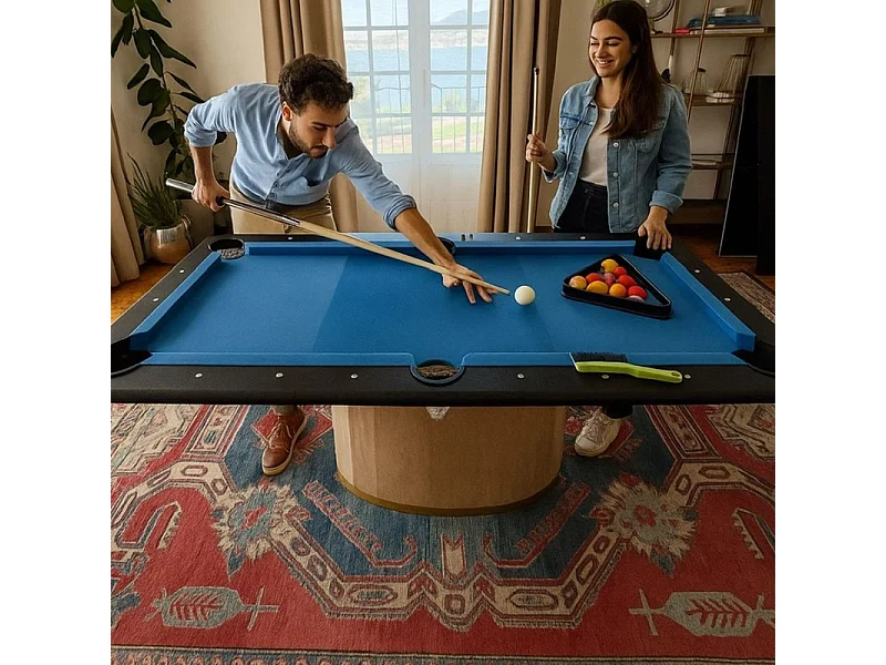 Billard Américain- Version Plateau Nomade Compacte 165,6 x 92,5 cm