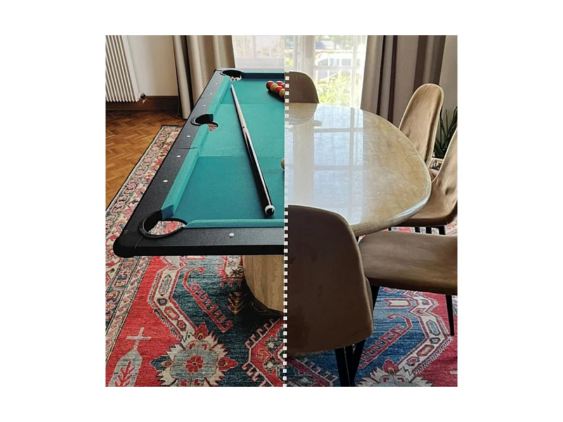 Billard Américain- Version Plateau Nomade Compacte 165,6 x 92,5 cm