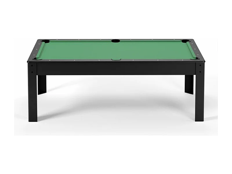 Billard Américain convertible table 8 places KITBILL 7Ft - 226,5 x 126,5 x 80cm Plateau dînatoire et accessoires inclus - Noir
