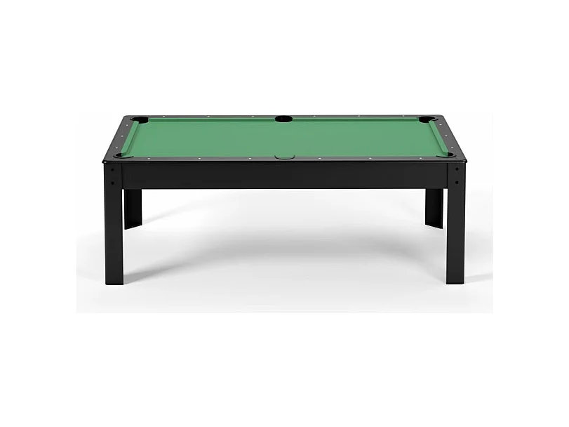 Billard Américain convertible table 8 places KITBILL 7Ft - 226,5 x 126,5 x 80cm Plateau dînatoire et accessoires inclus - Noir