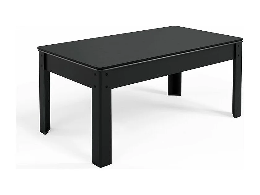 Billard Américain convertible table 6 places KITBILL 6Ft - 206,5 x 116,5 x 80 cm Plateau dînatoire et accessoires inclus - Noir