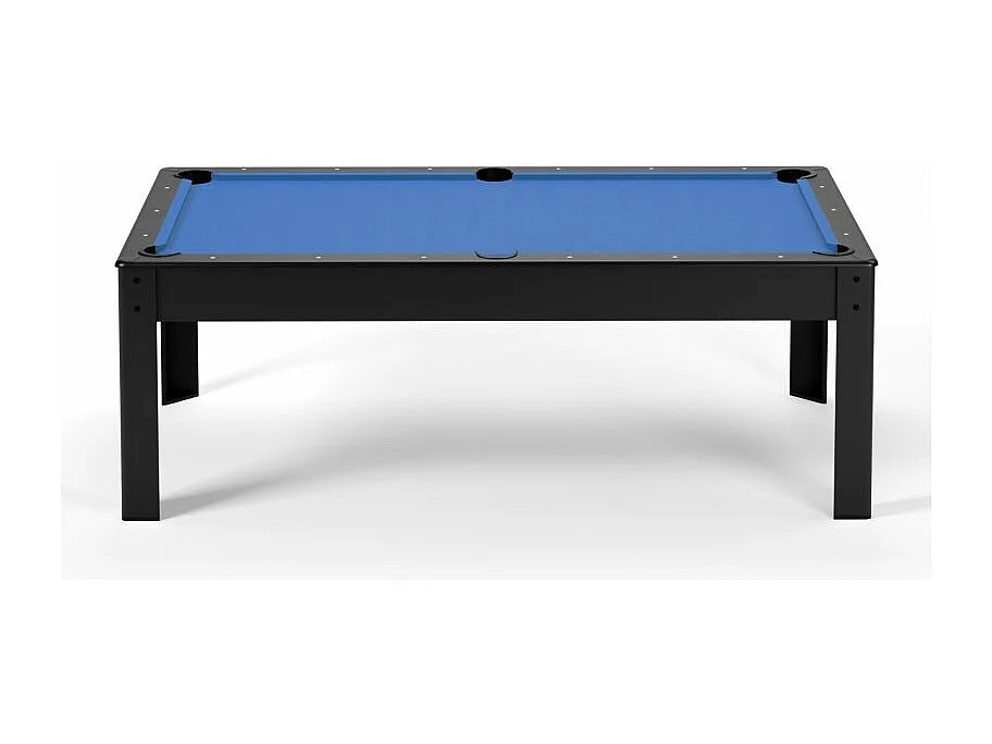 Billard Américain convertible table 6 places KITBILL 6Ft - 206,5 x 116,5 x 80 cm Plateau dînatoire et accessoires inclus - Noir