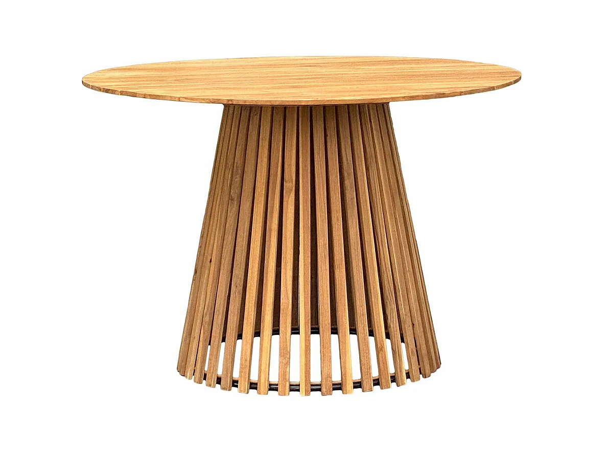 Nashville table de jardin Ø130cm naturel.