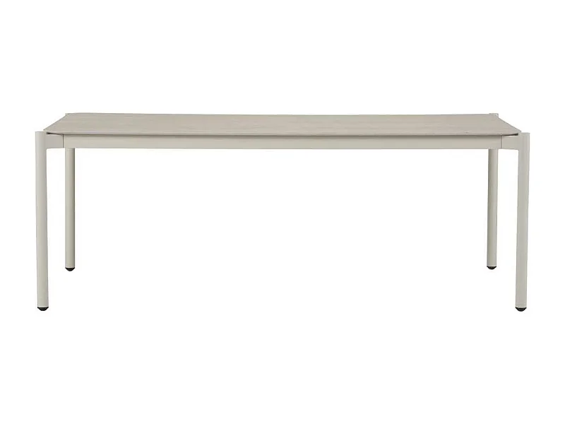 Bo Gartentisch 104x204cm grau,Stein dekor.