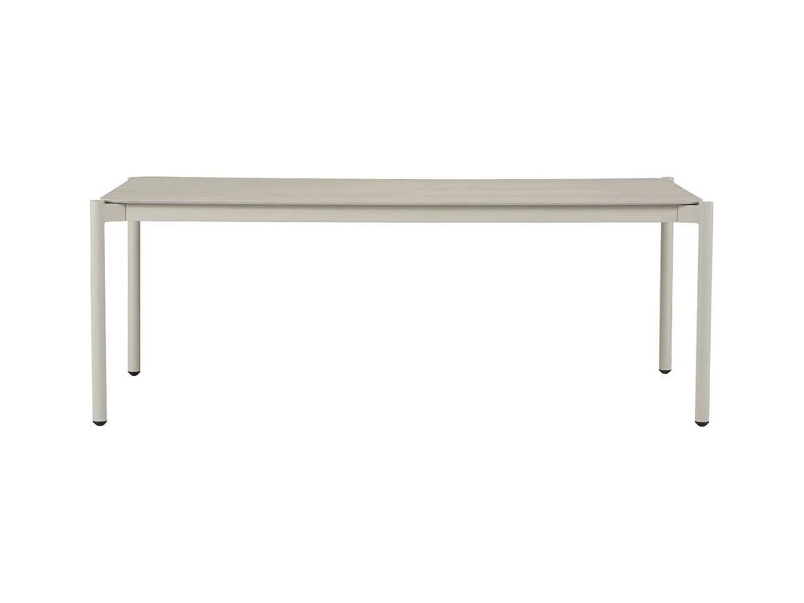 Bo table de jardin 104x204cm gris,pierre décor.