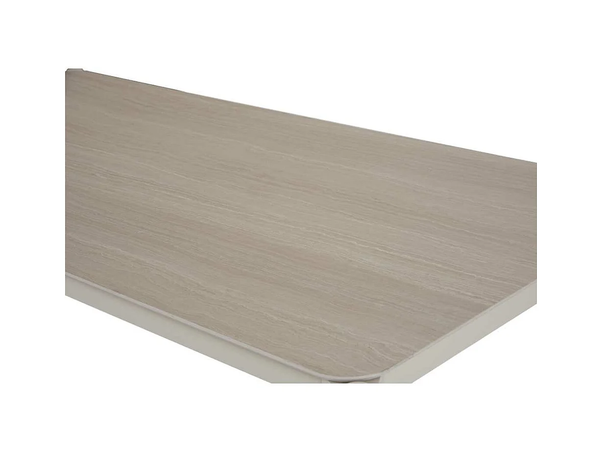 Bo table de jardin 104x204cm gris,pierre décor.