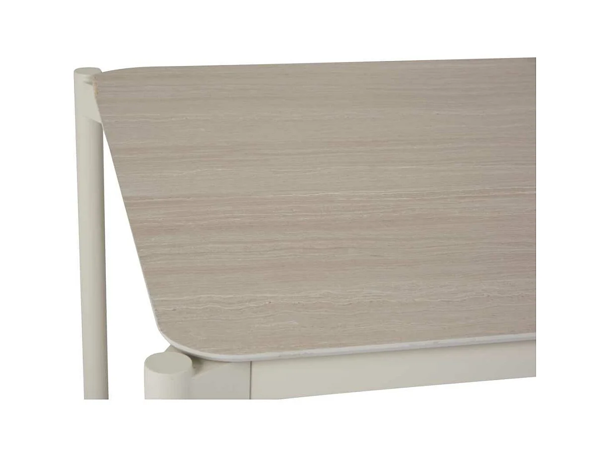 Bo table de jardin 104x204cm gris,pierre décor.