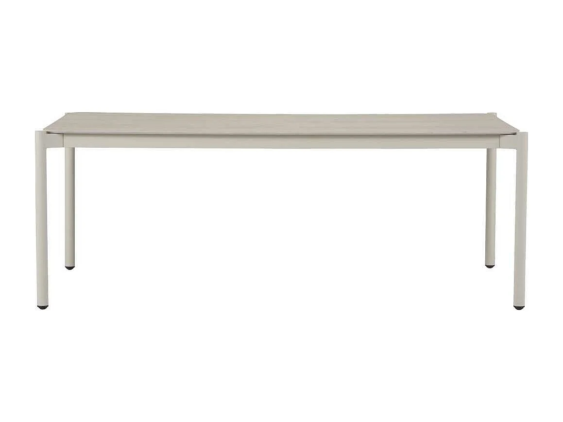 Bo table de jardin 104x204cm gris,pierre décor.