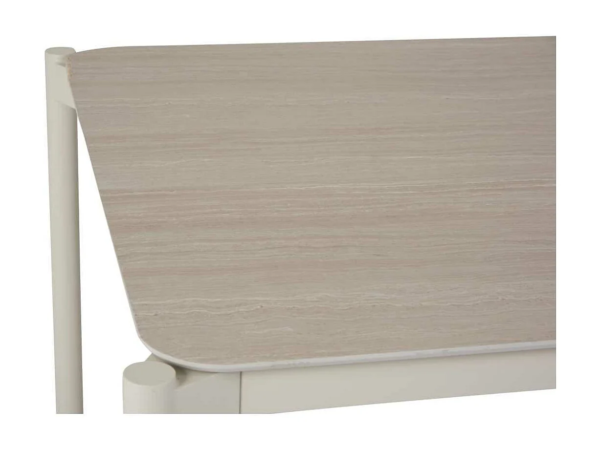 Bo table de jardin 104x204cm gris,pierre décor.