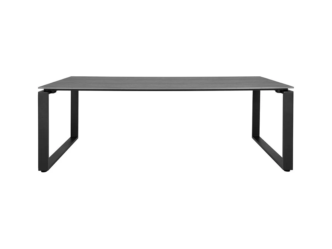 Denver Gartentisch 210 x 100 cm grau, schwarz.