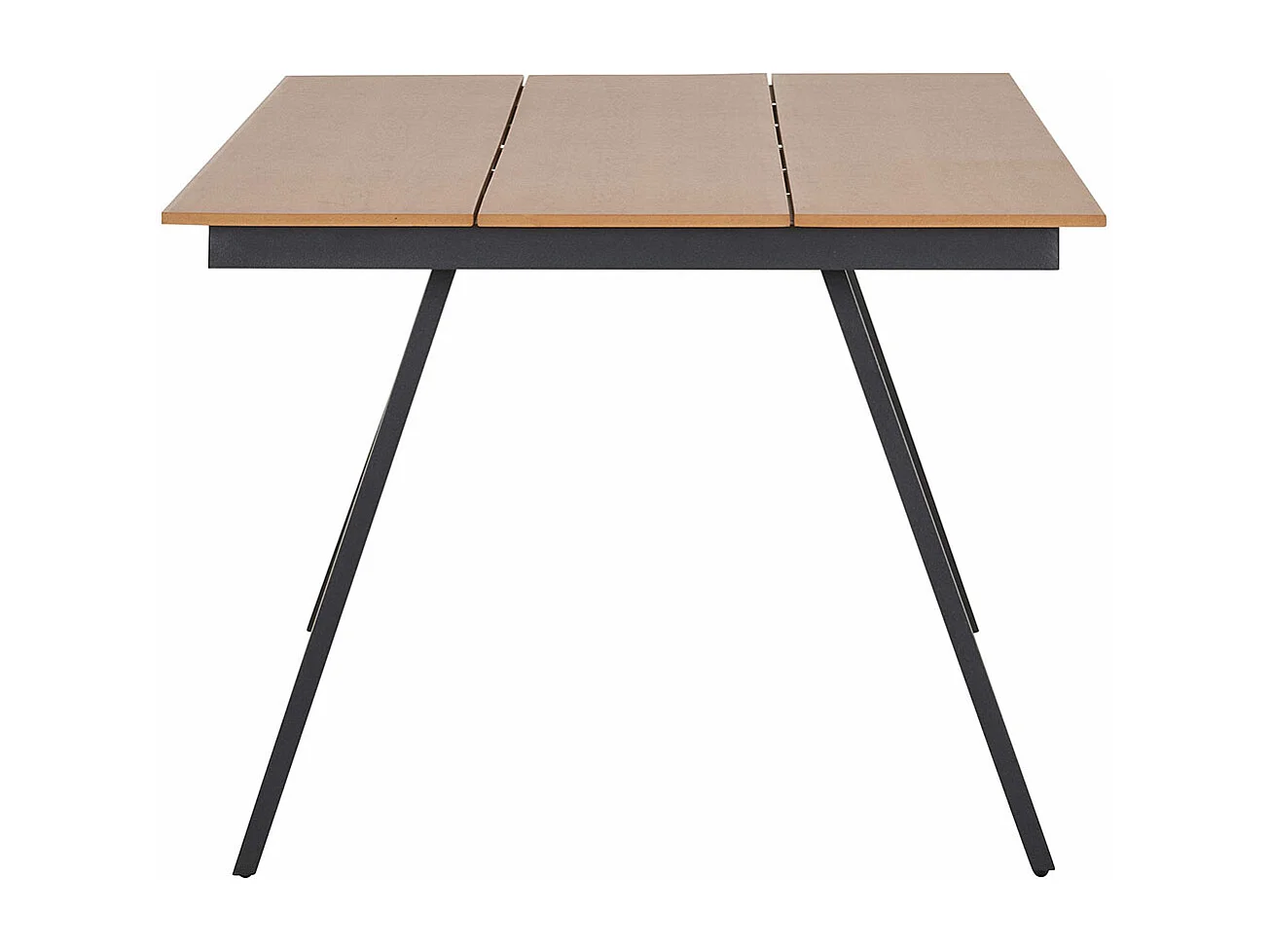 Toronto table de jardin 100x220cm naturel, noir.