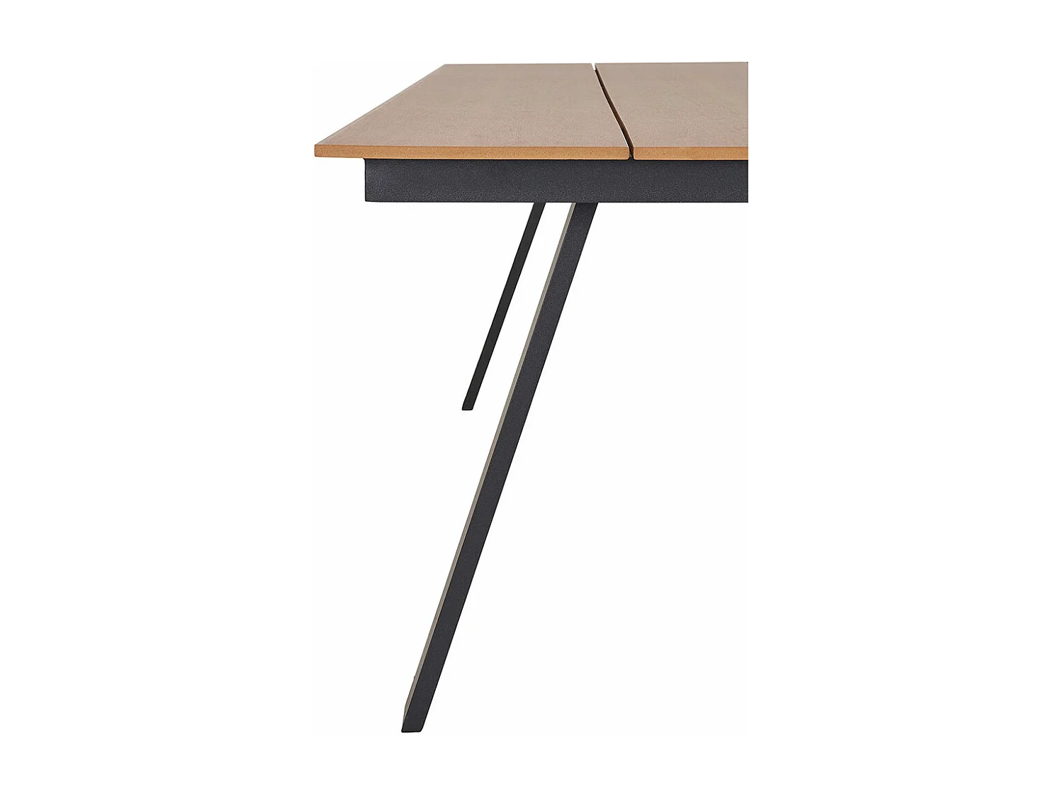 Toronto table de jardin 100x220cm naturel, noir.