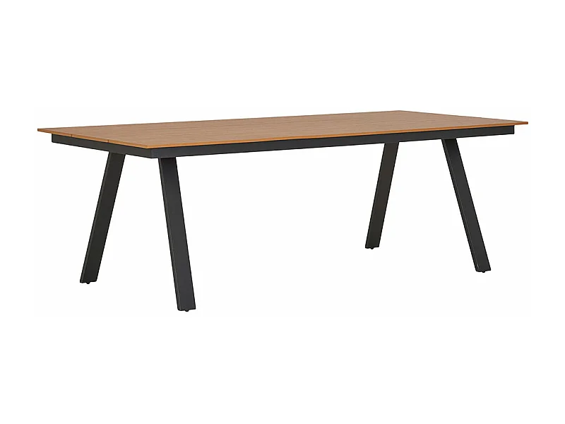 Toronto tuintafel 100x220cm natuur, zwart.