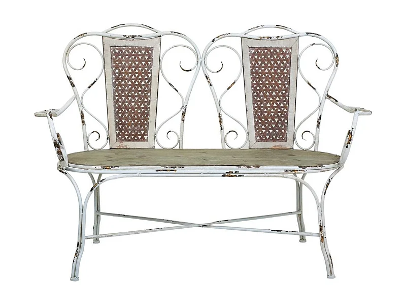 Banco de metal 129x56.5x95h cm