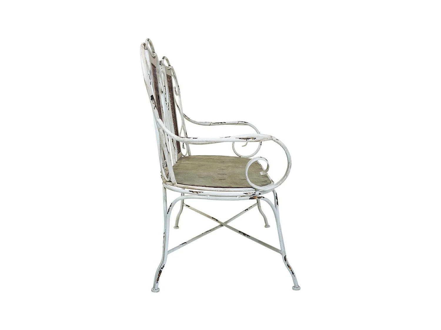 Banco de metal 129x56.5x95h cm