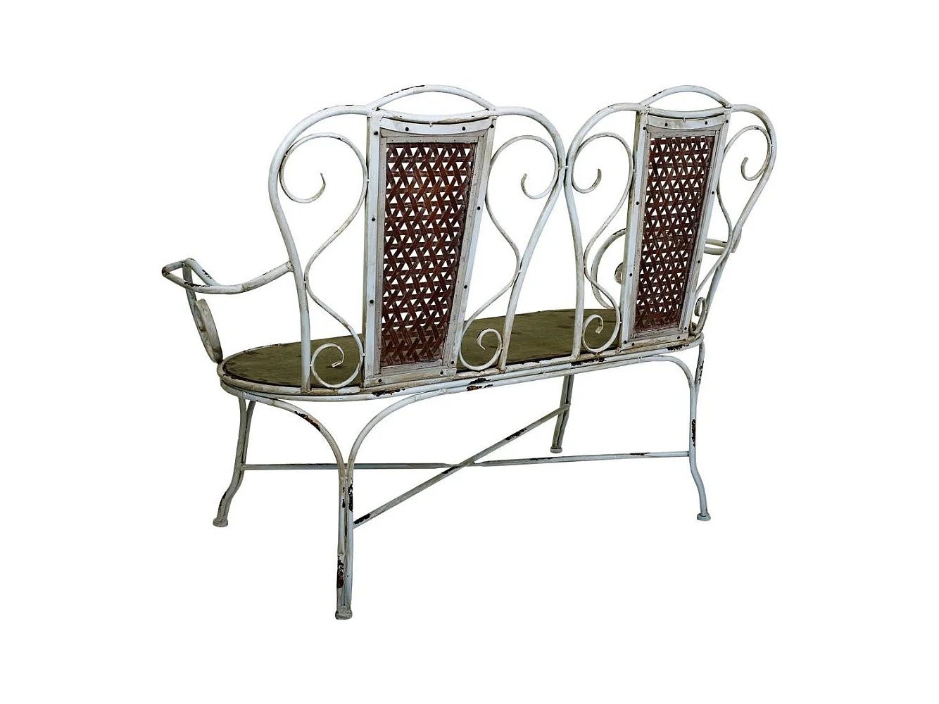 Banco de metal 129x56.5x95h cm