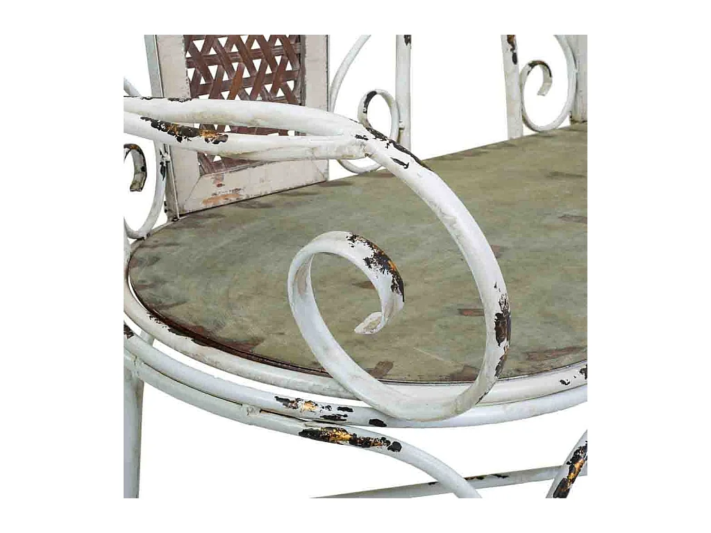 Banco de metal 129x56.5x95h cm