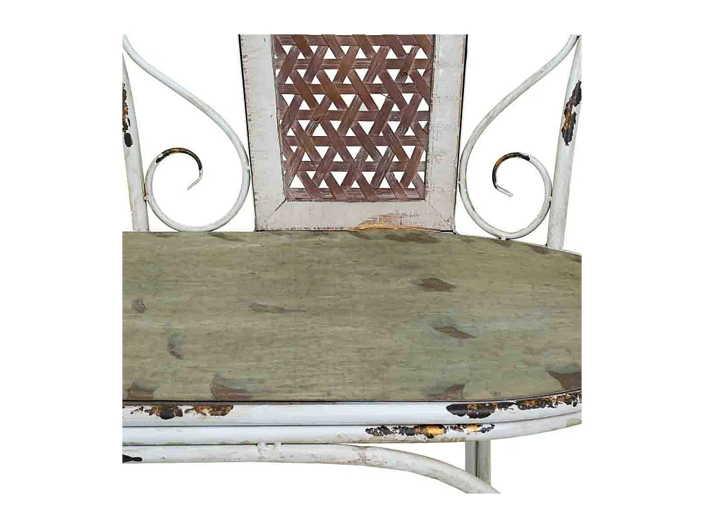 Banco de metal 129x56.5x95h cm