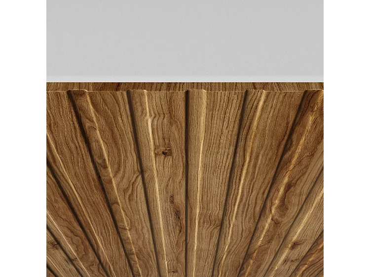 TV-Schrank Mio III Fernsehschrank TV-Lowboard 200 cm vertikal gefräste Fronten modernes Design dreitürig Wohnzimmer (Farbe: weiß, catania )