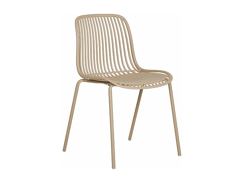 Branson chaise de jardin empilable sable.