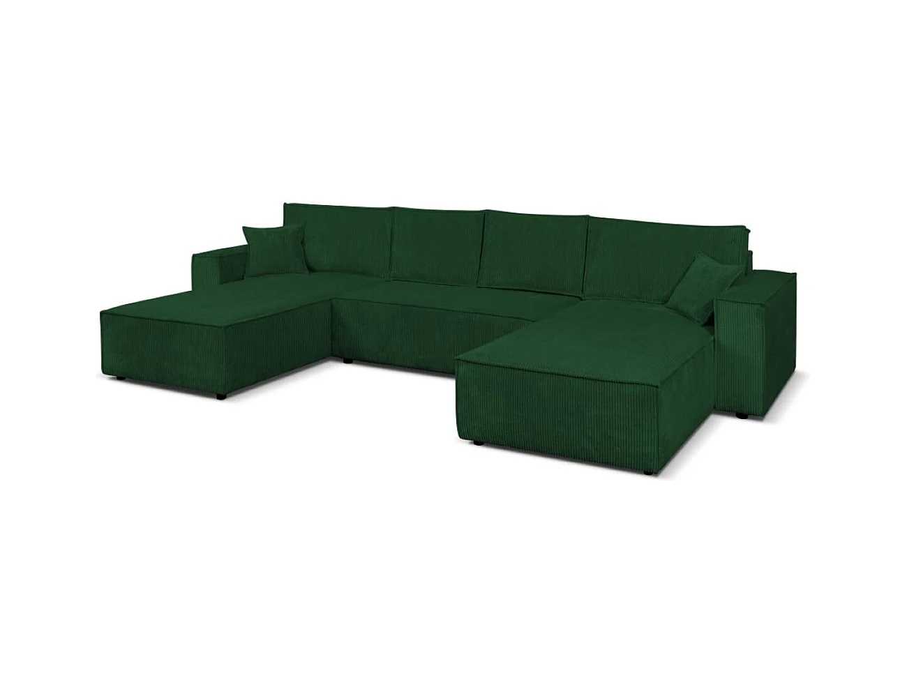 Ecksofa Camel U-Form  390 cm Schlaffläche 340 x 135 cm Sofa XXL, grün