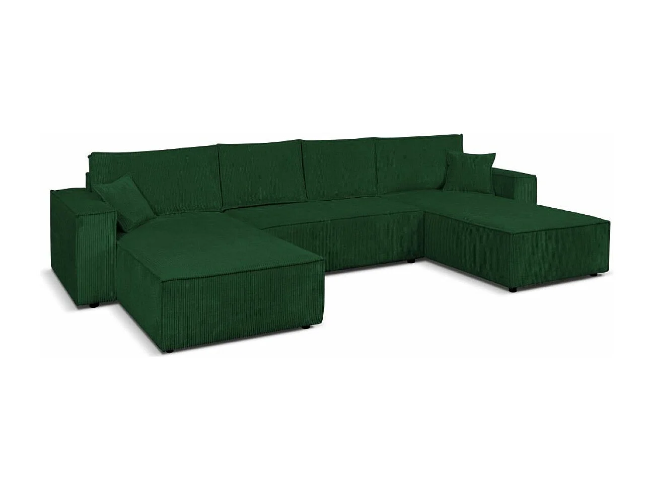Ecksofa Camel U-Form  390 cm Schlaffläche 340 x 135 cm Sofa XXL, grün