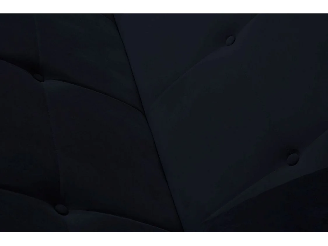 Sofa Luna Schlafsofa im skandinavisches Stil, Couch mit Schlaffunktion und Bettkasten, Polstersofa für Wohnzimmer 213 cm, schwarz