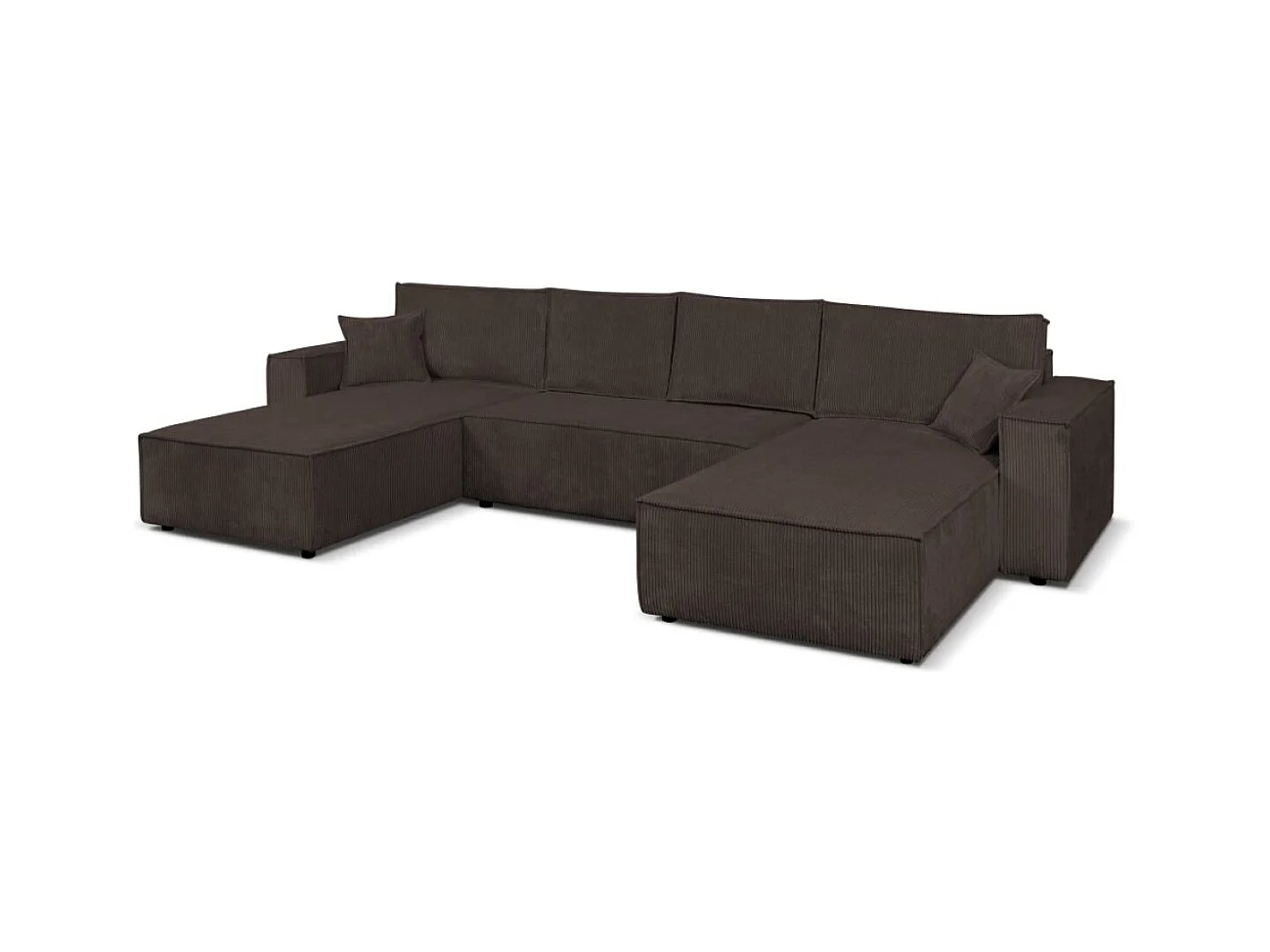 Ecksofa Camel U-Form 390 cm Schlaffläche 340 x 135 cm Sofa XXL, braun