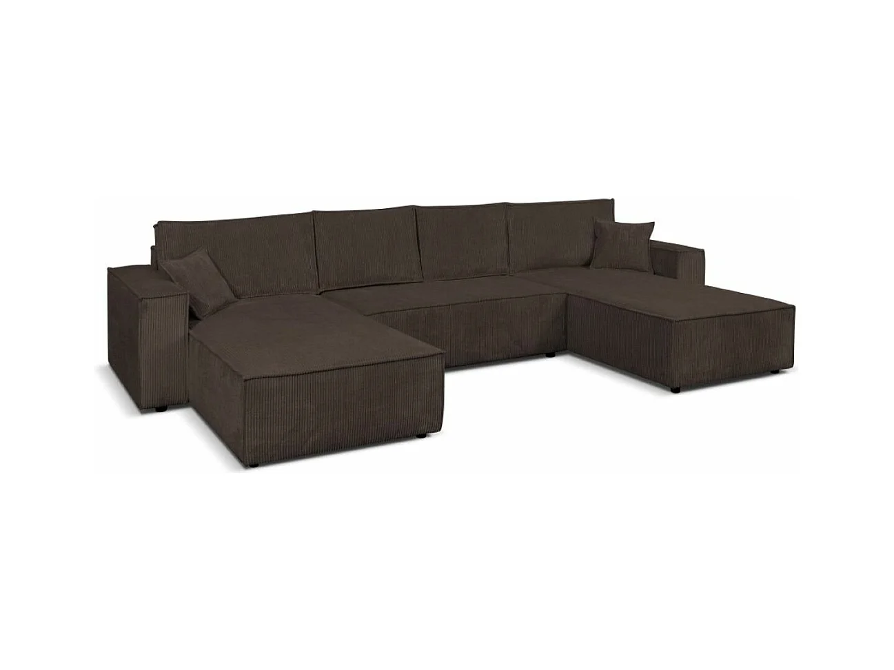 Ecksofa Camel U-Form 390 cm Schlaffläche 340 x 135 cm Sofa XXL, braun