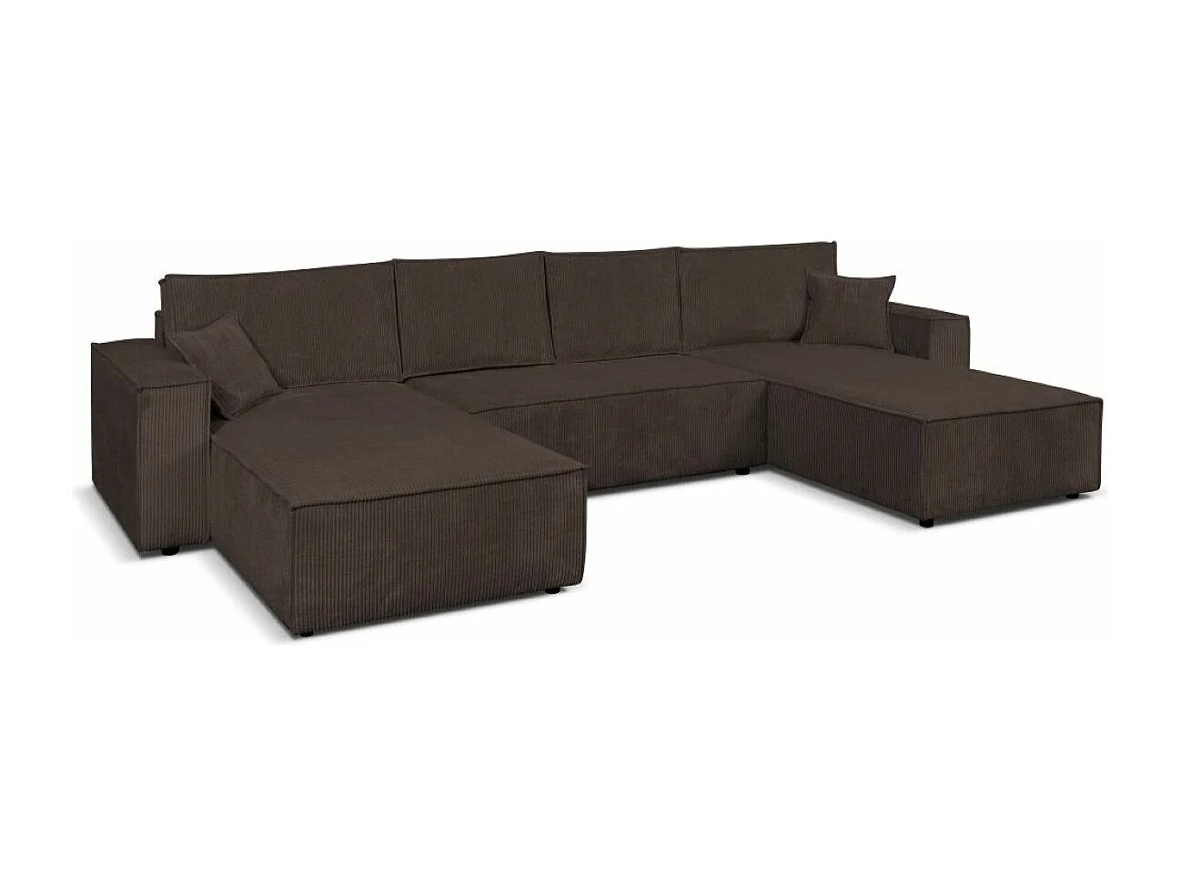 Ecksofa Camel U-Form 390 cm Schlaffläche 340 x 135 cm Sofa XXL, braun