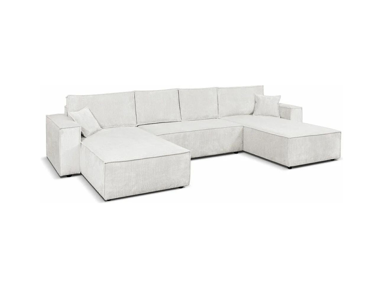 Ecksofa Camel U-Form Bettkasten  390 cm Schlaffläche 340 x 135 cm Sofa XXL, beige