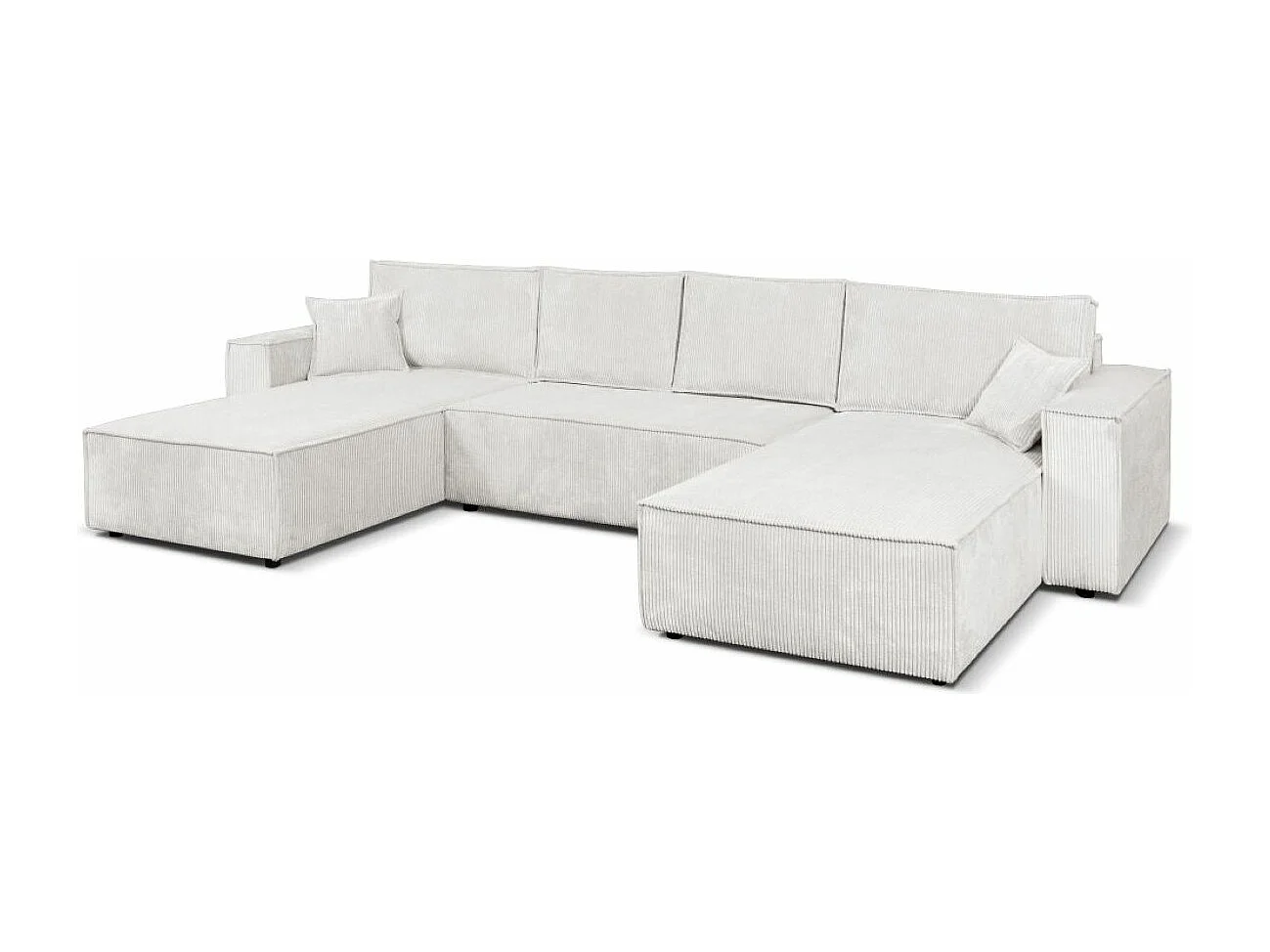 Ecksofa Camel U-Form Bettkasten  390 cm Schlaffläche 340 x 135 cm Sofa XXL, beige