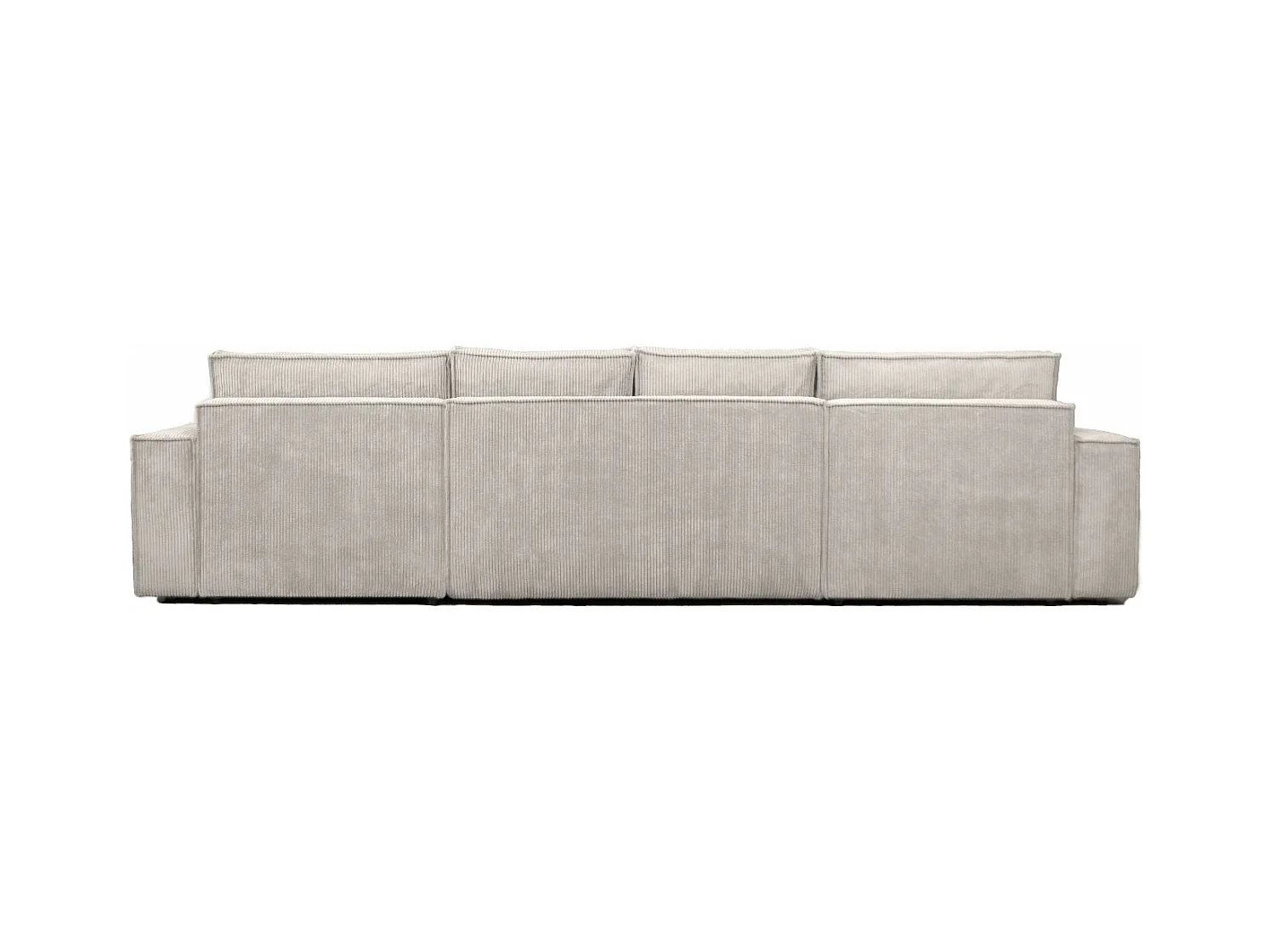 Ecksofa Passio U-Form mit Schlaffunktion und Bettkasten 366 cm Wohnlandschaft Schlafcouch Sofa, beige