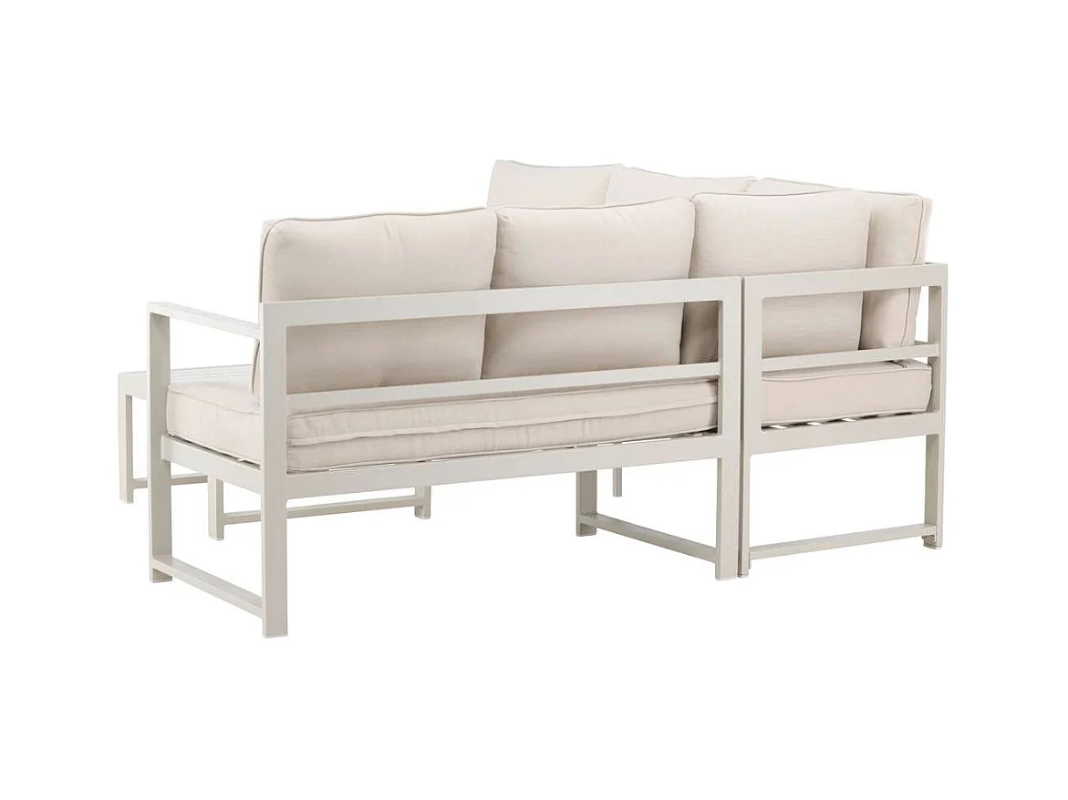 Salon d'Angle de Jardin "Salvador" 190cm Beige