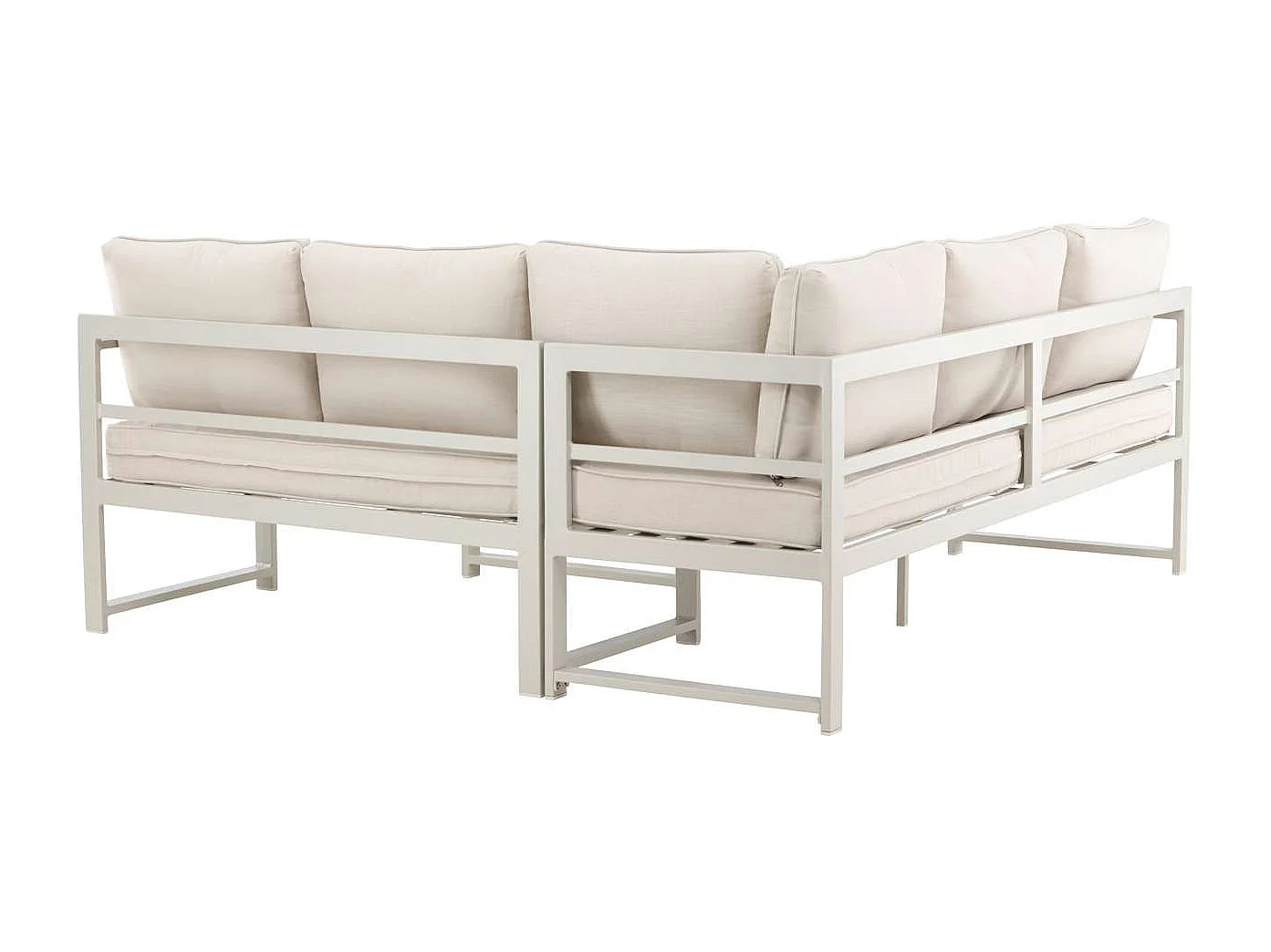 Salon d'Angle de Jardin "Salvador" 190cm Beige