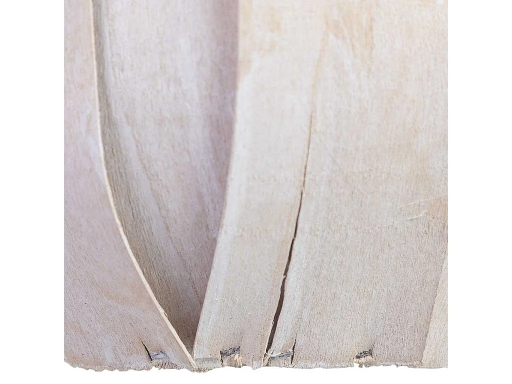 Cesto redondo em madeira branca 16x16x15h cm