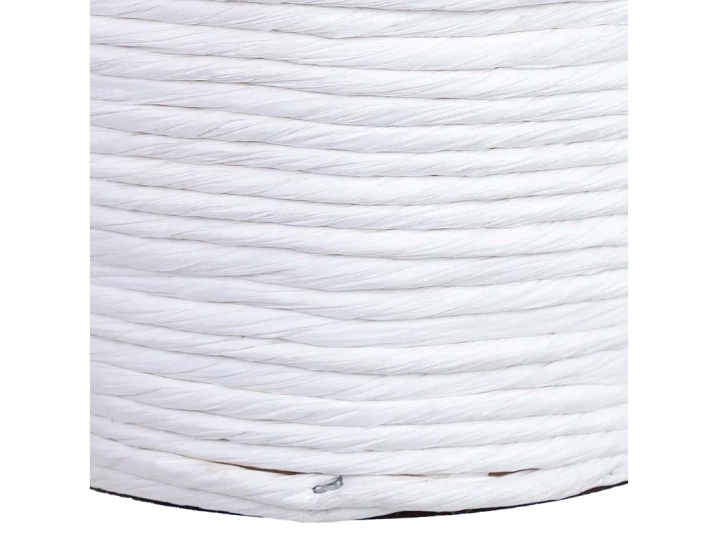 Panier rond en osier blanc 18x18x11h cm