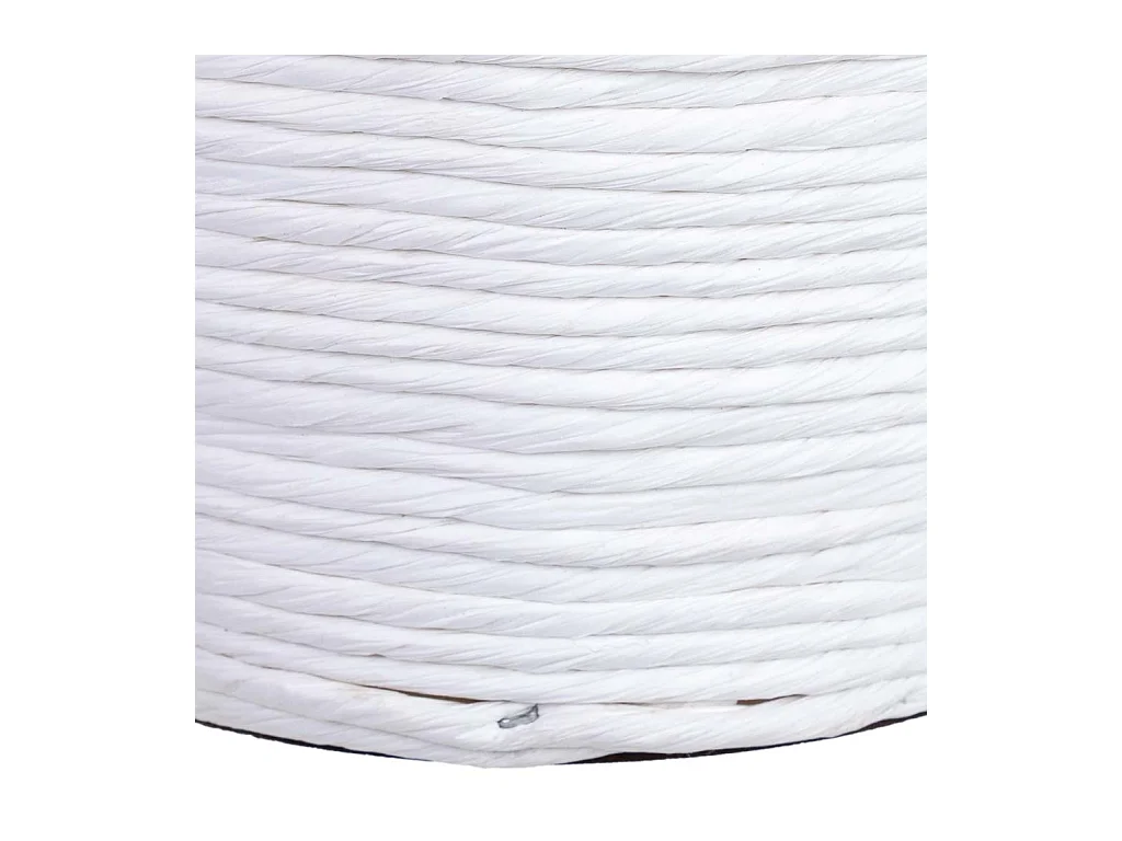 Cesta redonda em vime branca 23x23x12h cm