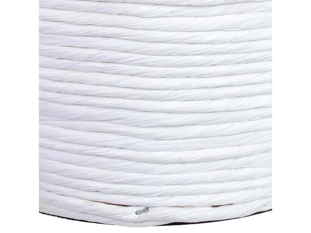 Cesta redonda em vime branca 23x23x12h cm