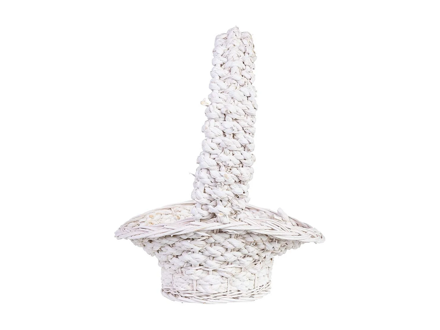 Cesto em vime branco 38x31x13/16/43h cm