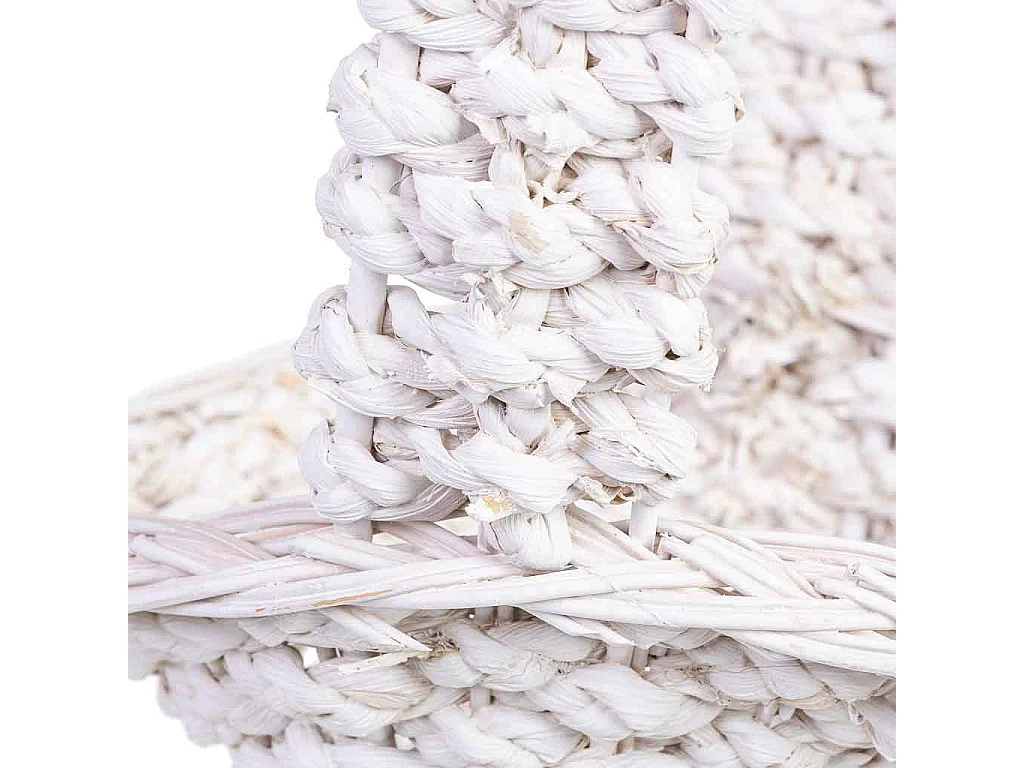 Cesto em vime branco 38x31x13/16/43h cm