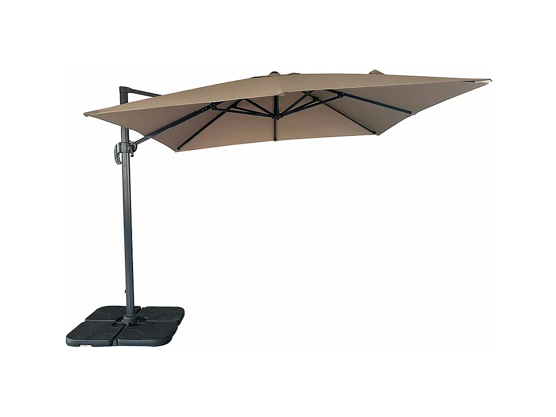 Baza parasol suspendu avec pied, 295x295cm sable.