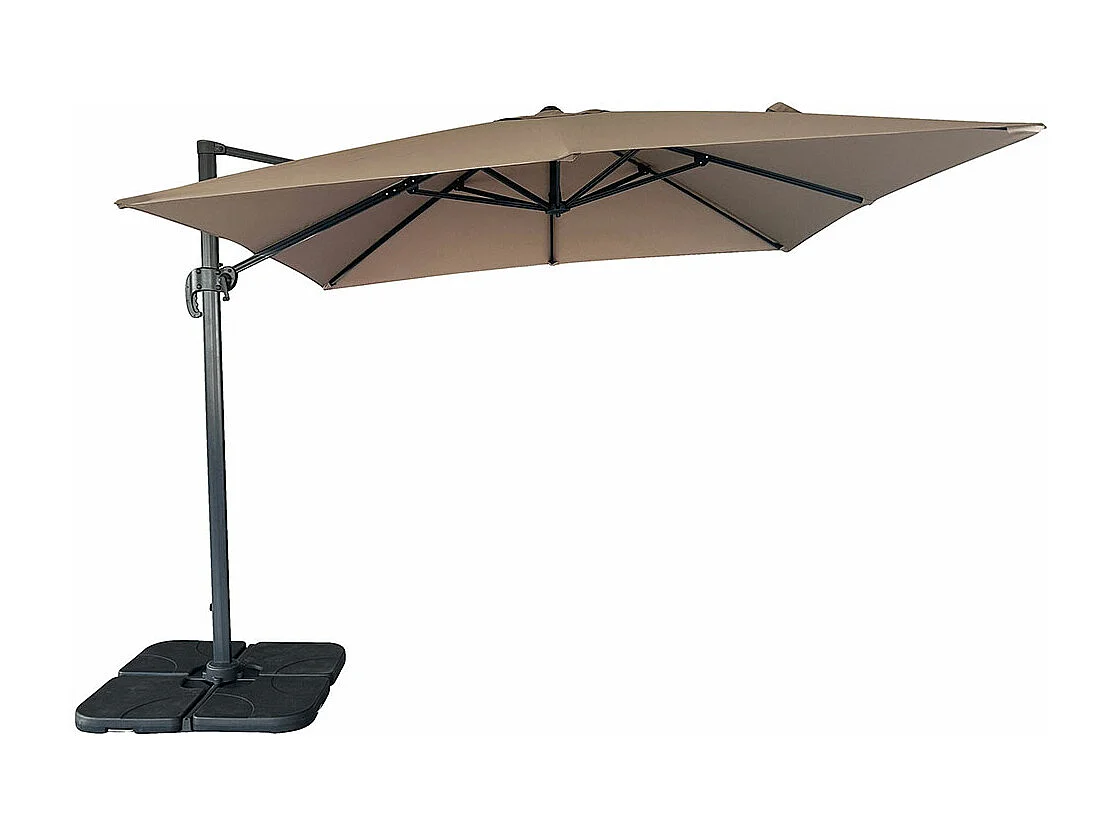 Baza parasol suspendu avec pied, 295x295cm sable.